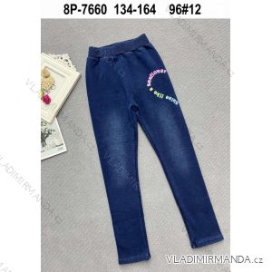 Girls' jeans with jeans (134-164) ACTIVE SPORT ACT238P-7660