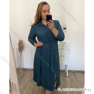 Women's Long Sleeve Shirt Dress (S/M ONE SIZE) ITALIAN FASHION IMWGM23447