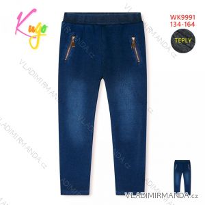 Jeans leggings insulated youth girls (134-164) KUGO KK9947