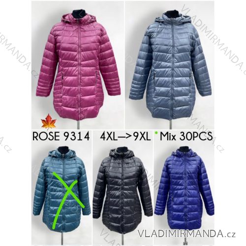 Plus Size Quilted Hooded Jacket (5XL-9XL) Victoria rossi ELR22ROSSi22-10