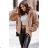 Women's Long Sleeve Leather Jacket (S-XL) ITALIAN FASHION IMWE23120