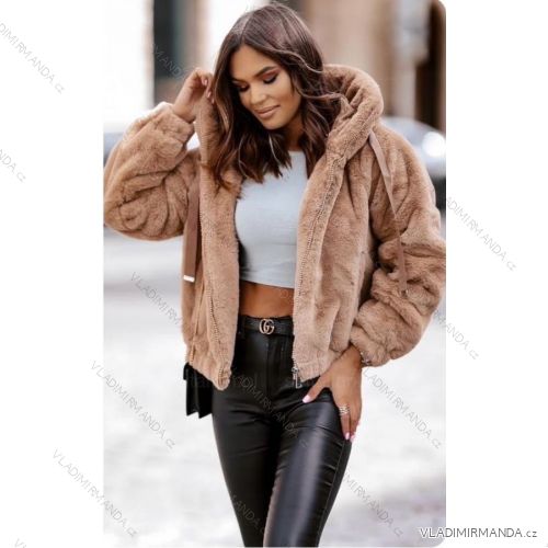 Women's Long Sleeve Leather Jacket (S-XL) ITALIAN FASHION IMWE23120