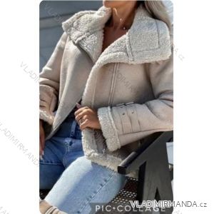 Women's Long Sleeve Leather Jacket (S-XL) ITALIAN FASHION IMWE23120