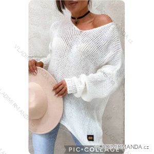 Women's Knitted Thin Long Sleeve Sweater (S/M ONE SIZE) ITALIAN FASHION IMWL233225