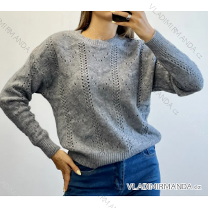 Women's Stripe Long Sleeve Sweater (S/M ONE SIZE) ITALIAN FASHION IMPDY23ZS5231