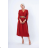 Women's Long Sleeve Belted Long Dress (S/M ONE SIZE) ITALIAN FASHION IMPLI236060 dark blue S/M