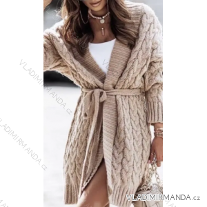 Women's Warm Knitted Long Sleeve Cardigan (S/M ONE SIZE) ITALIAN FASHION IMPBB23J1396