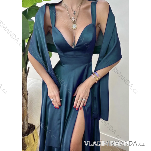 Women's Summer Elegant Strapless Dress (S/M ONE SIZE) ITALIAN FASHION IMPBB23O9187