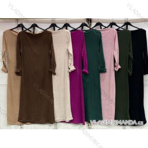 Women's Long Sleeve Knitted Dress (S/M ONE SIZE) ITALIAN FASHION IMC23364