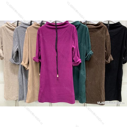 Women's Long Sleeve Knitted Dress (S/M ONE SIZE) ITALIAN FASHION IMC23364