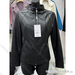 Women's leather jacket (S-2XL) POLISH FASHION PMWBG23AT-009