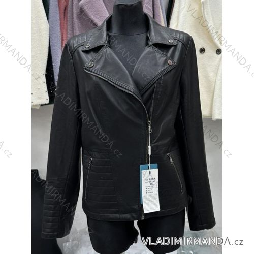 Women's Leatherette Jacket Plus Size (3XL-7XL) POLISH FASHION PMWBG23815