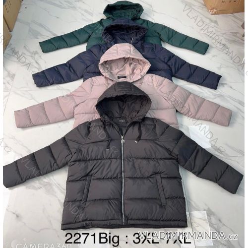 Zip Hooded Jacket Long Sleeve Women's Plus Size (3XL-8XL) POLISH FASHION PMWT21T21-69