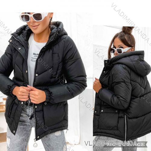 Zip Hooded Jacket Long Sleeve Women's Plus Size (3XL-8XL) POLISH FASHION PMWT21T21-69