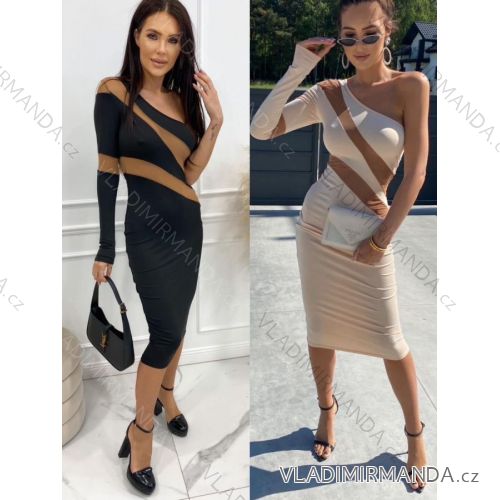 Women's Long Stretch Sleeveless Summer Dress (S / M / L ONE SIZE) ITALIAN FASHION IMWC222492