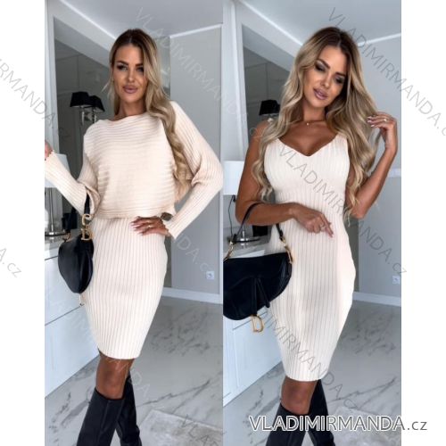 Women's Long Stretch Sleeveless Summer Dress (S / M / L ONE SIZE) ITALIAN FASHION IMWC222492