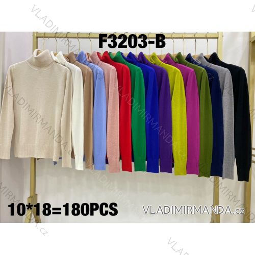 Women's Oversize Long Sleeve Sweater (S/M ONE SIZE) ITALIAN FASHION IMWCA23DH2302