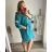 Women's elegant party long sleeve dress (S/M ONE SIZE) ITALIAN FASHION IM322282