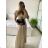 Women's Long Sleeve Knitted Turtleneck Sweater (S/M ONE SIZE) ITALIAN FASHION IM323001 S/M black