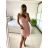Women's elegant strapless party dress (S/M ONE SIZE) ITALIAN FASHION IMPBB23A10989