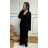 Women's Elegant Coat Long Sleeve Dress (S/M ONE SIZE) ITALIAN FASHION IMPGM2311813