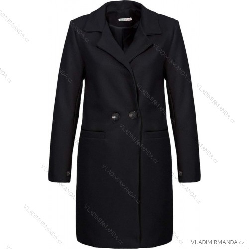 Long women's fleece coat (SML-XL) ITALIAN FASHION IMD211106 black L