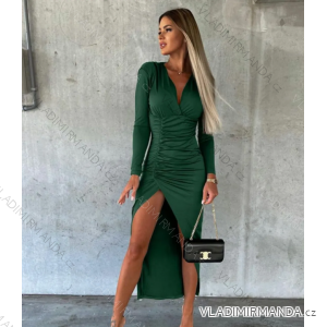 Women's Elegant Coat Long Sleeve Dress (S/M ONE SIZE) ITALIAN FASHION IMPGM2311813
