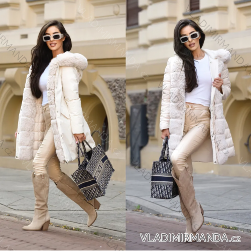 Winter coat with fur long sleeve women's (S-XL) ITALIAN FASHION IMPTI23TR2023005