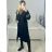 Kabátek košilový flaušový na knoflíčky dámský (S/M ONE SIZE) ITALSKÁ MÓDA IMWD217059 M / L black