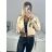 Blouse long sleeve with ruffles women (UNI S / L) ITALIAN FASHION IMWHB23001 béžová S/M