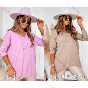 Women's Oversized Long Sleeve Knitted Sweater (S/M ONE SIZE) ITALIAN FASHION IMPTI23NG77001