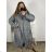 Lamb Coat Long Sleeve Women's Plus Size (3XL/4XL ONE SIZE) ITALIAN FASHION IMD22748