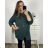 Shirt extended 3/4 long sleeve women's (L/XL/2XL ONE SIZE) ITALIAN FASHION IM423025