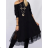 Women's Long Sleeve Pendant Dress (S/M ONE SIZE) ITALIAN FASHION IMPLI2371653