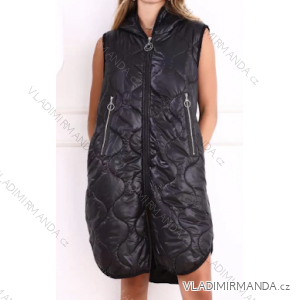 Women's Sleeveless Hooded Vest (S/M ONE SIZE) ITALIAN FASHION IMPLI2334635