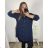 Women's Oversize Long Sleeve Shirt (S/M/L/XL ONE SIZE) ITALIAN FASHION IMD22794 3xl / 4xl Emerald