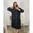 Sweatshirt / Extended Hoodie Long Sleeve Women's Plus Size (2XL / 3XL ONE SIZE) ITALIAN FASHION IMD211098 2XL/3XL grey