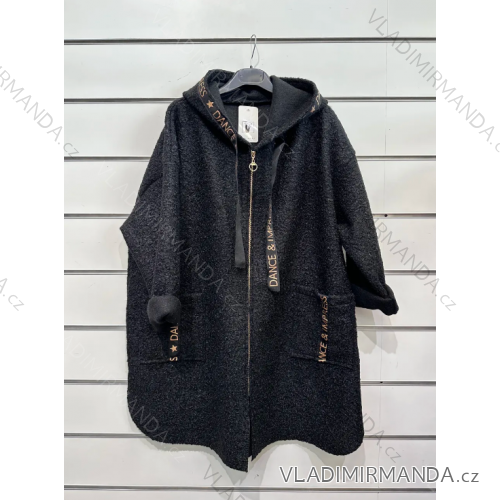 Women's Long Sleeve Lamb Coat (S/M ONE SIZE) ITALIAN FASHION IMPSH2322173