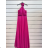 Women's Strapless Long Party Dress (S/M ONE SIZE) ITALIAN FASHION IMPSH2360055 dark blue S / M