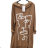 Women's Long Sleeve Pendant Dress (S/M ONE SIZE) ITALIAN FASHION IMPLI2371653