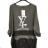 Women's Oversize Long Sleeve Sweatshirt (S/M ONE SIZE) ITALIAN FASHION IMPLI2337421