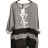 Women's Oversize Long Sleeve Sweatshirt (S/M ONE SIZE) ITALIAN FASHION IMPLI2337421