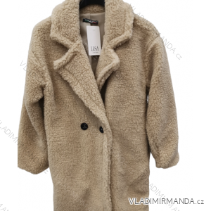 Women's Long Sleeve Teddy Coat (S/M ONE SIZE) ITALIAN FASHION IMPLI23teddy3614