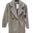 Women's Long Sleeve Teddy Coat (S/M ONE SIZE) ITALIAN FASHION IMPLI23teddy3614