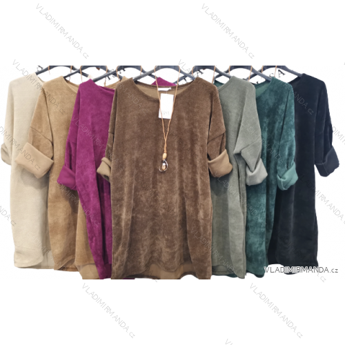 Women's Long Sleeve Pendant Dress (S/M ONE SIZE) ITALIAN FASHION IMPLI2371653