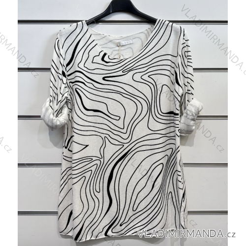 Women's Oversize Long Sleeve Tunic (S/M ONE SIZE) ITALIAN FASHION IMPSH2316090