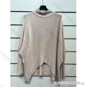 Women's Oversize Long Sleeve Knitted Sweater (S/M ONE SIZE) ITALIAN FASHION IMPSH23071