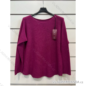 Women's Oversized Long Sleeve Knitted Sweater (S/M ONE SIZE) ITALIAN FASHION IMPSH23996