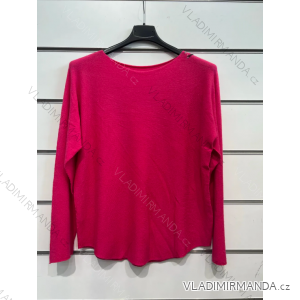 Women's Oversized Long Sleeve Knitted Sweater (S/M ONE SIZE) ITALIAN FASHION IMPSH23088