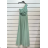 Women's Strapless Long Party Dress (S/M ONE SIZE) ITALIAN FASHION IMPSH2360055 Light blue S / M